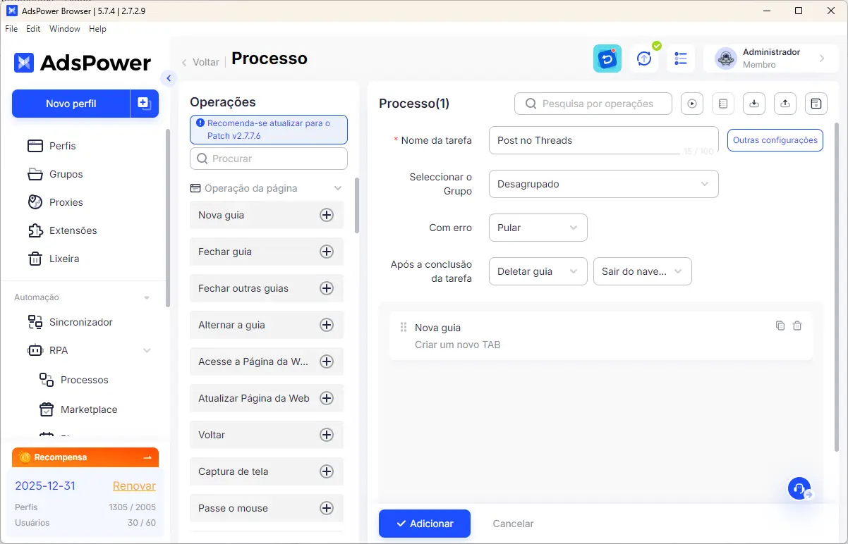Processos RPA