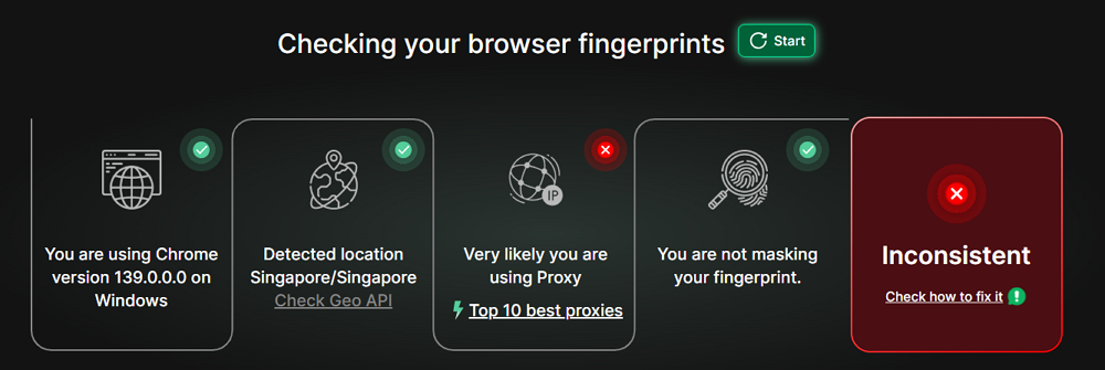 Review the Results of Pixelscan