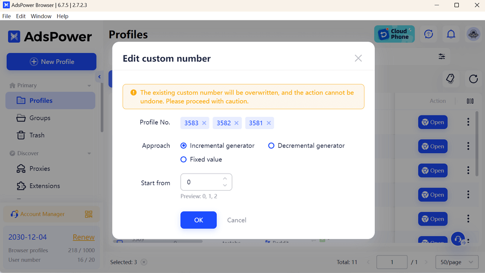 Profile Management Update: Display and Cache Optimization