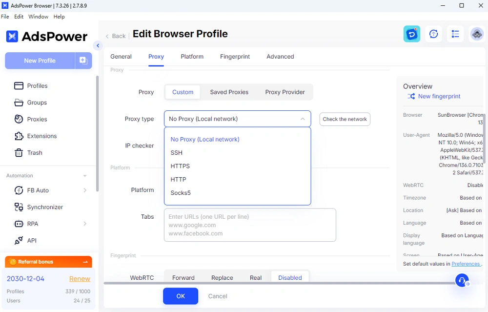 Set Up Proxy