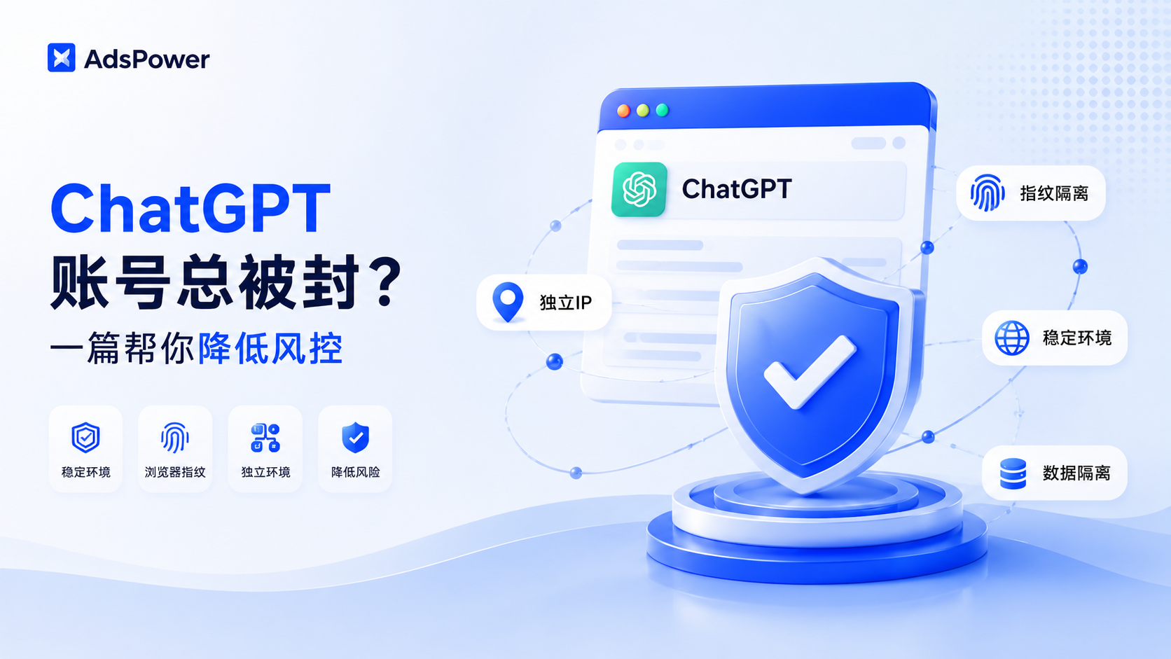 ChatGPT账号风控解决方案示意图,通过浏览器指�% ChatGPT账号风控解决方案示意图,通过浏览器指�%