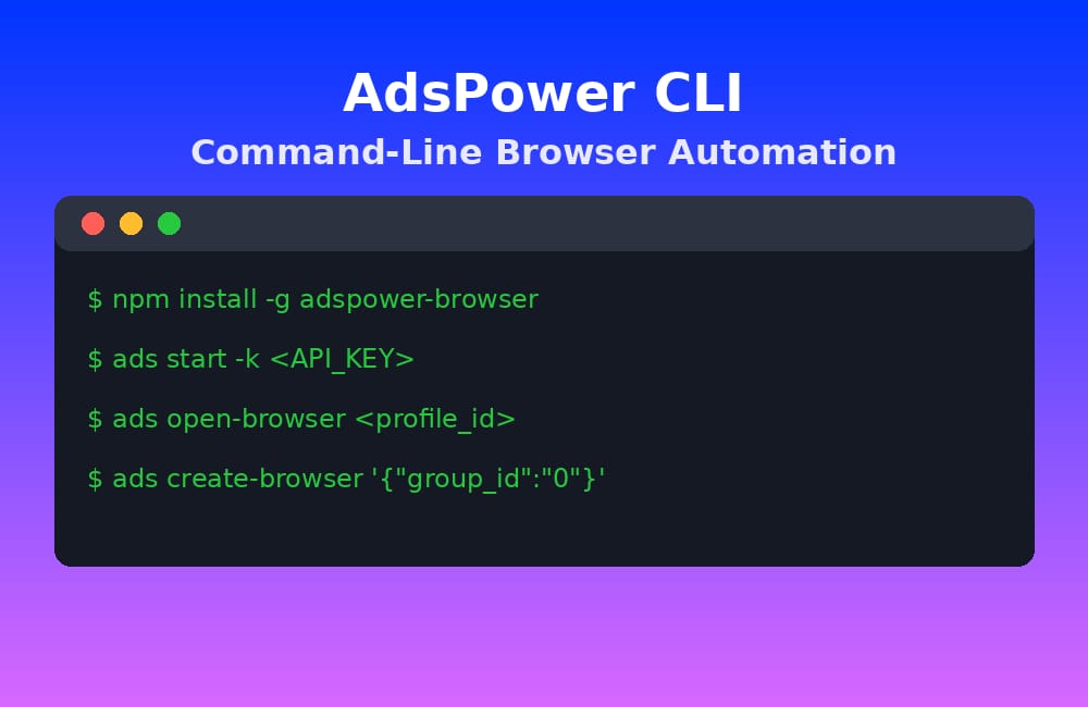 Use CLI (Command Line Interface)