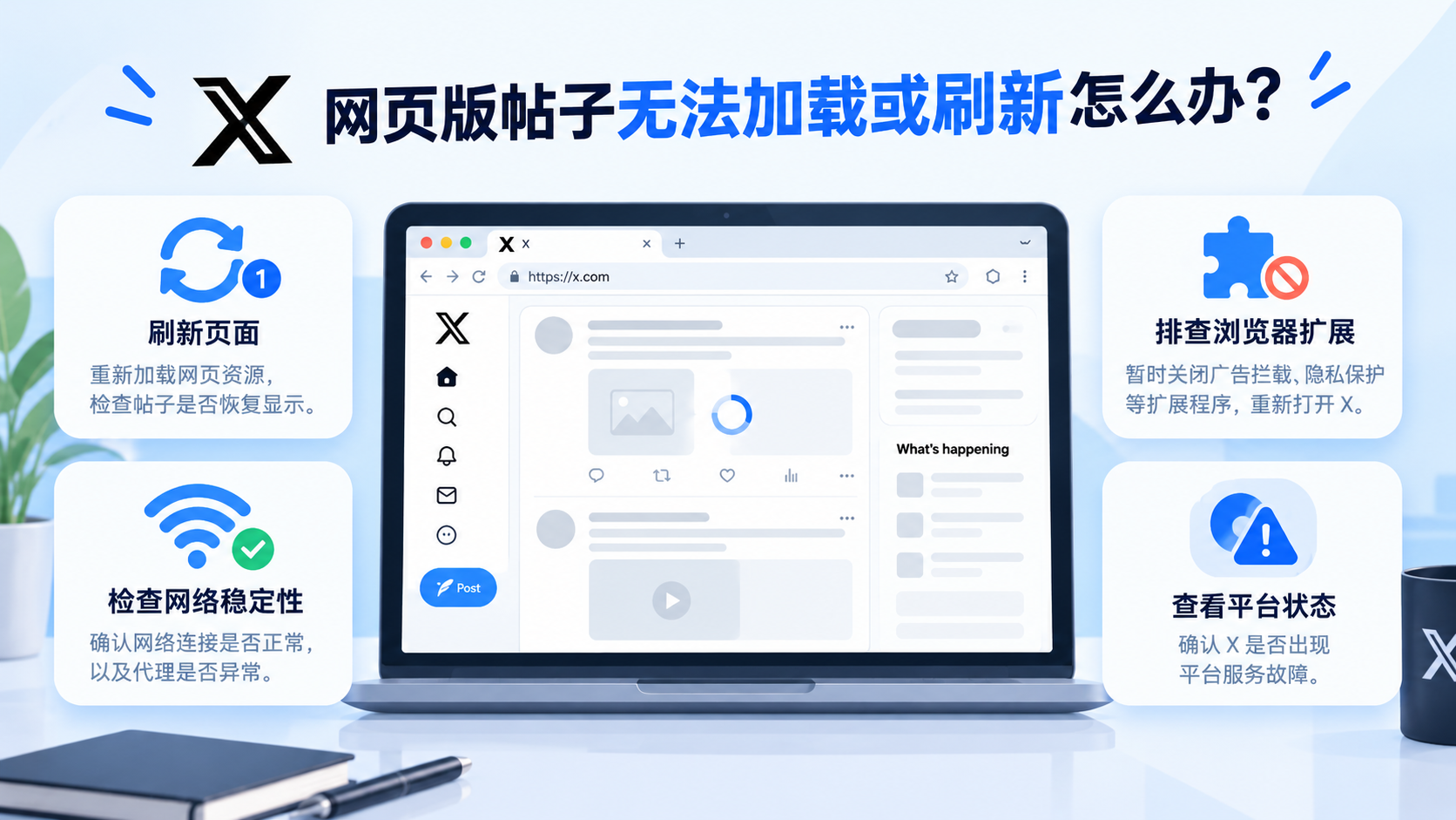 X网页版打不开?登录失败、加载卡顿、验证码收不到一站式解决