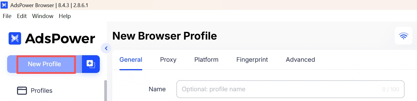 create-profile