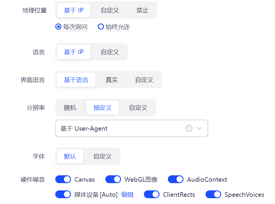 浏览器指纹