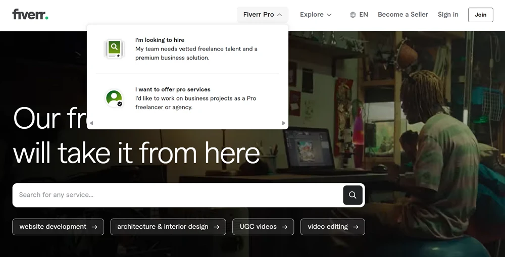 Fiverr Website