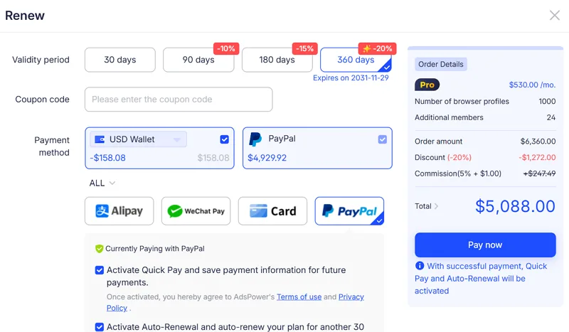 Subscribe 360-Day Plan