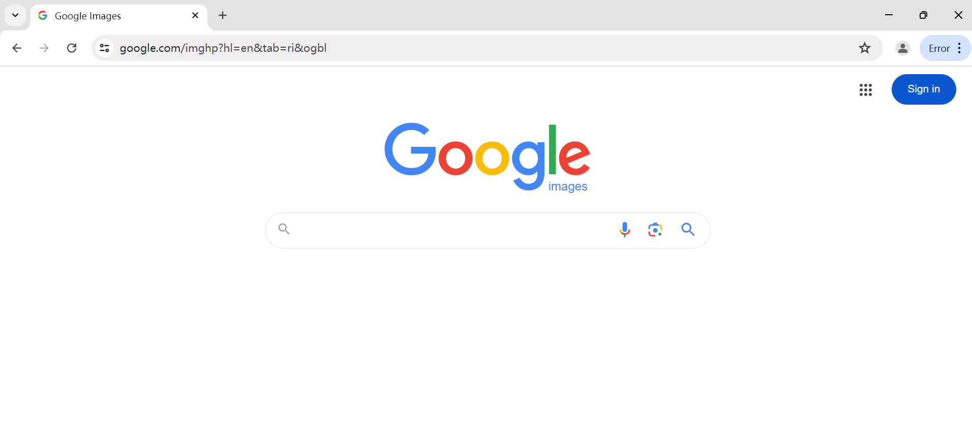 Image of Google search page