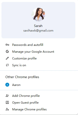 Switching Accounts on the Desktop