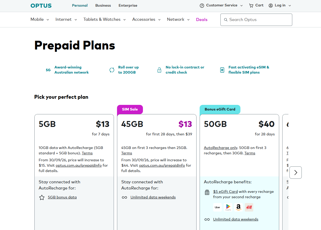 Optus Prepaid
