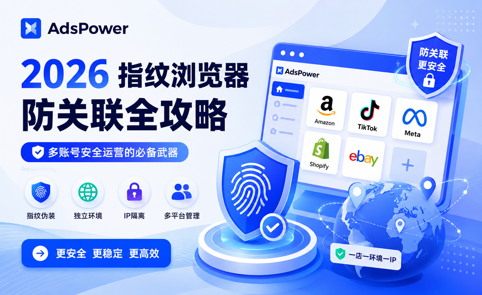 指纹浏览器是什么？2026最新防关联与多账号运营指南
