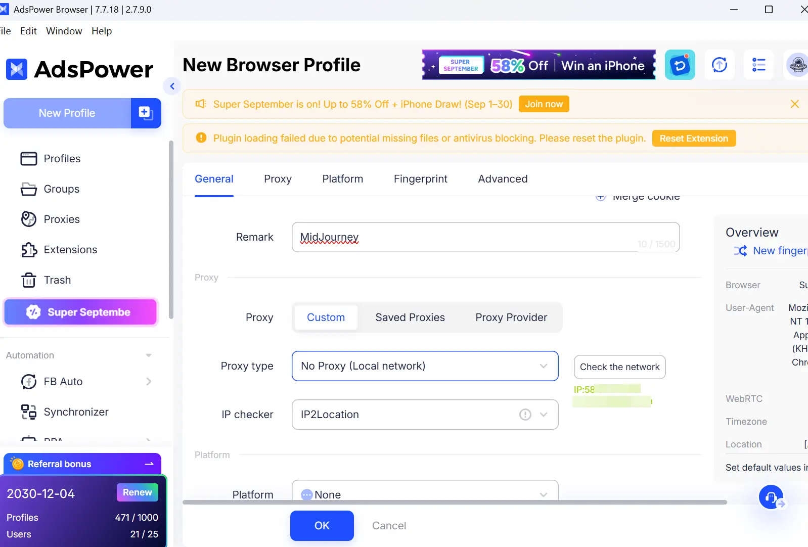 Choose Proxies or a Provider