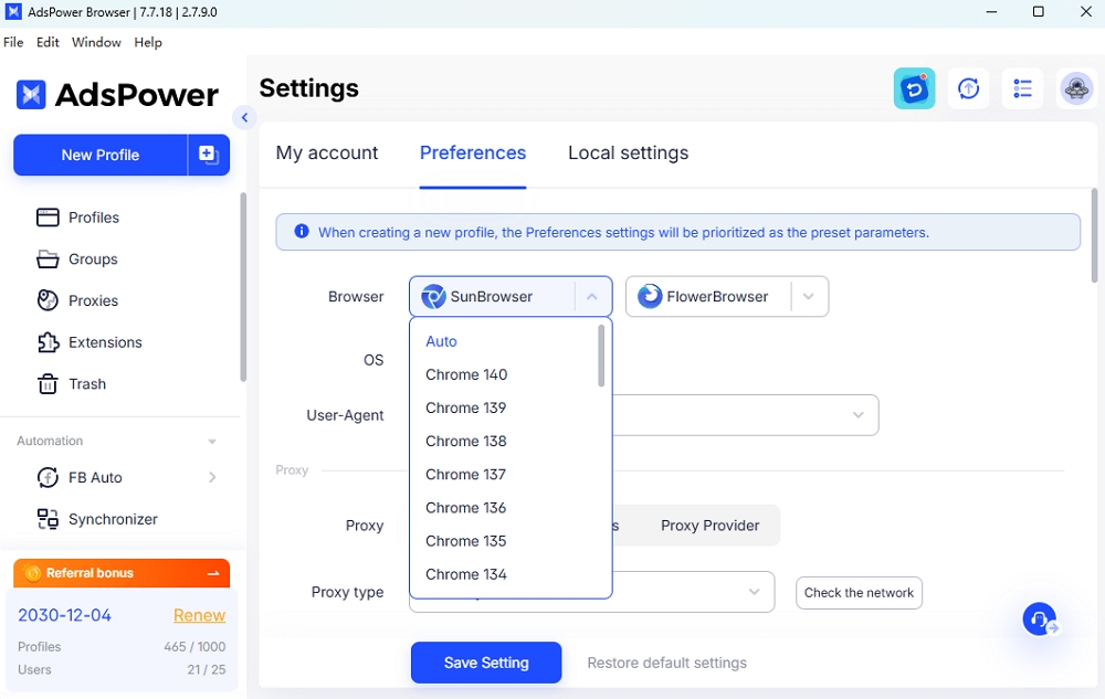 Chrome 140 Supported