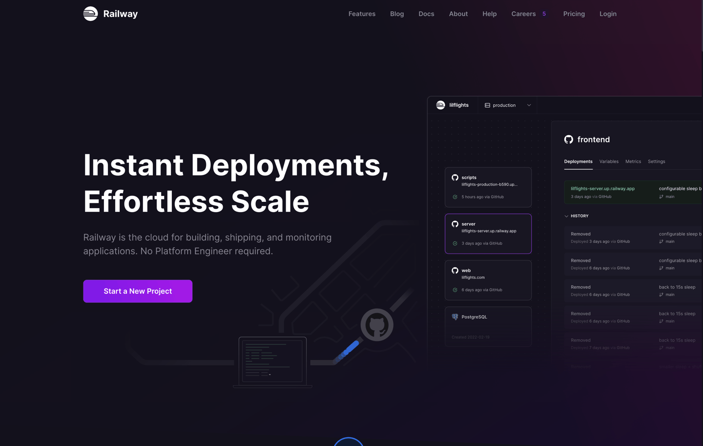 雲服務商：Railway.app