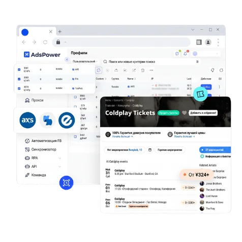 Максимизация возможностей по приобретению билетов с AdsPower