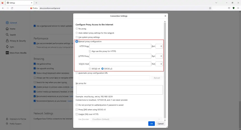 How to Set Up a Proxy Server on Mozilla Firefox