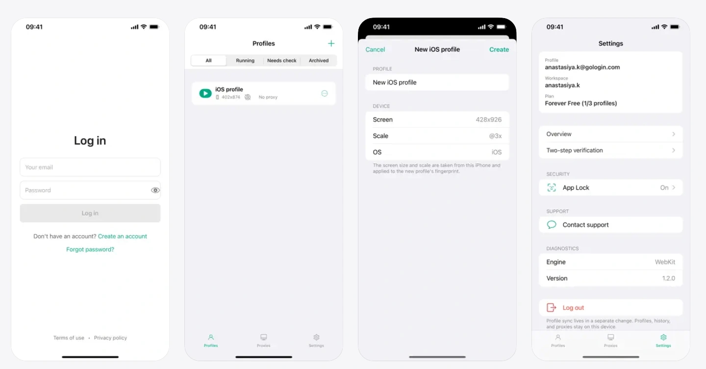 gologin ios app