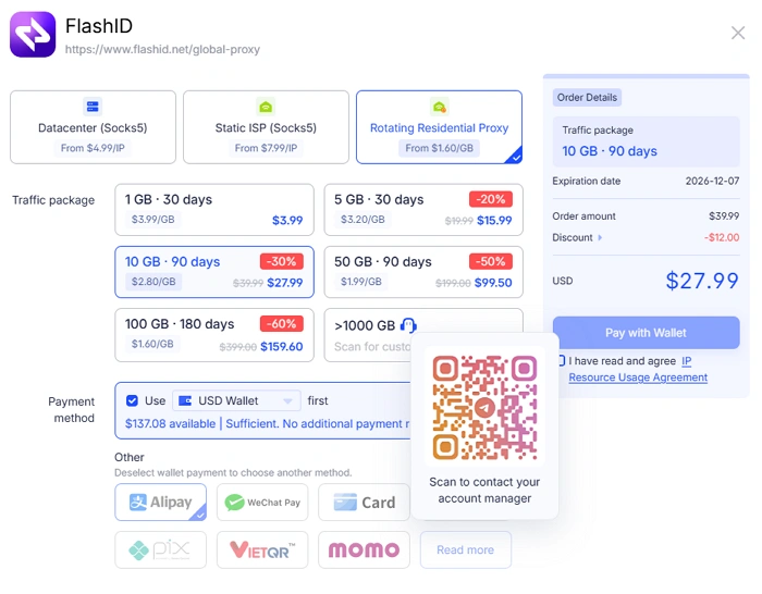Customize Rotating Package