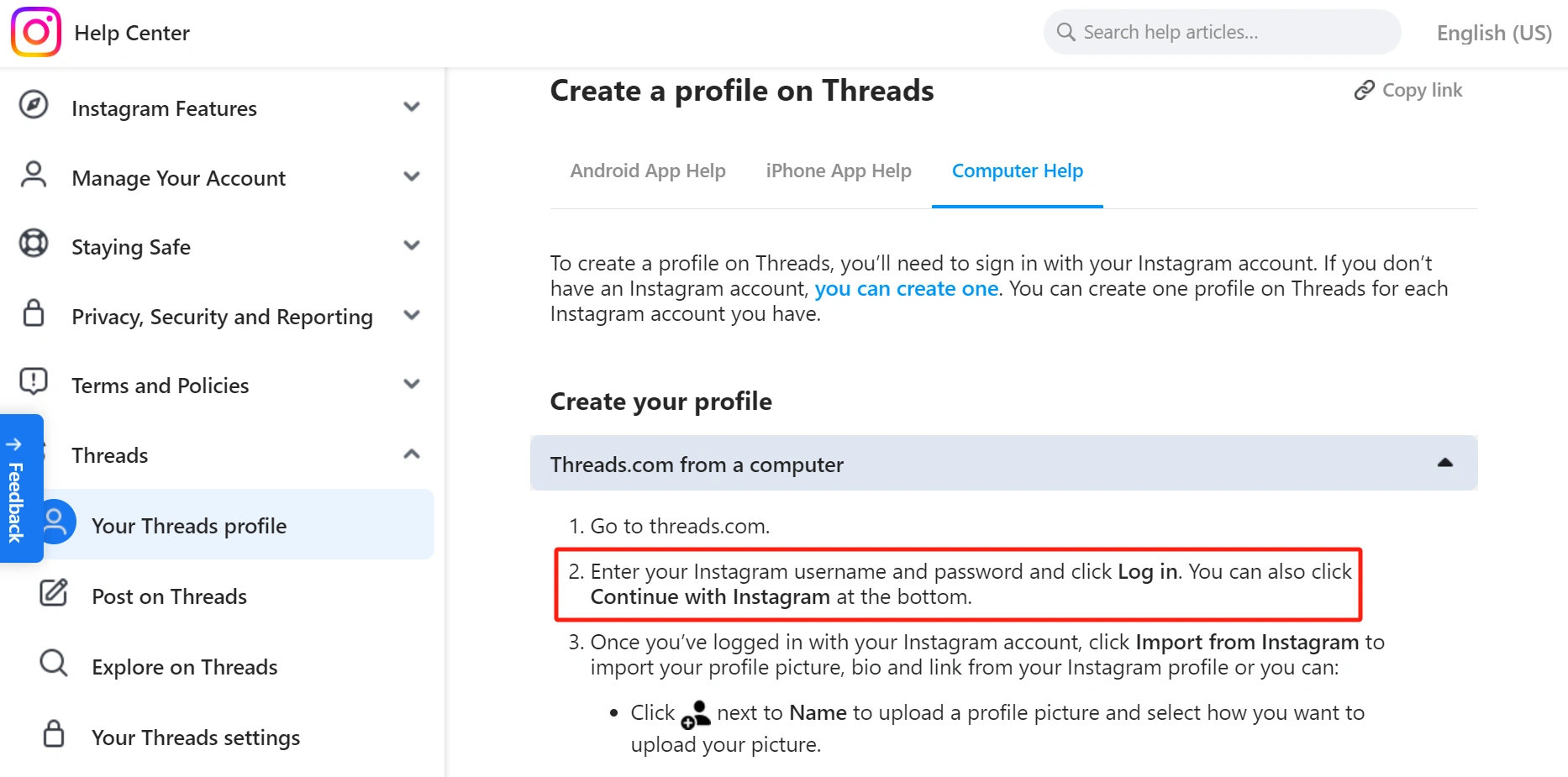 Create Threads Accounts Using Instagram