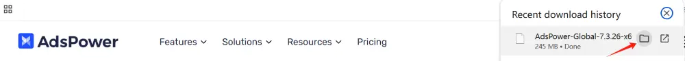 Download the .deb package file.