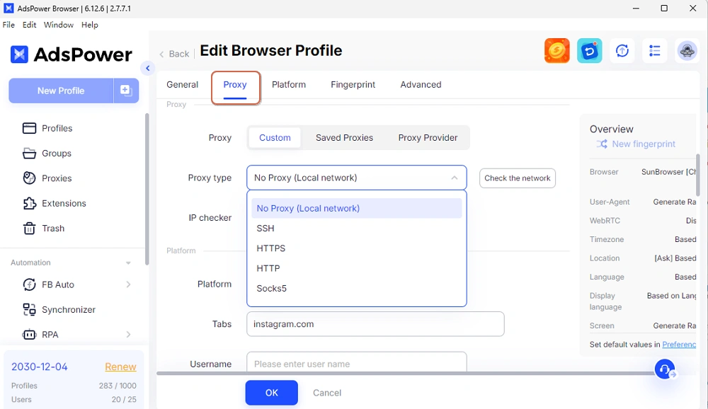 Set Up Proxy in AdsPower