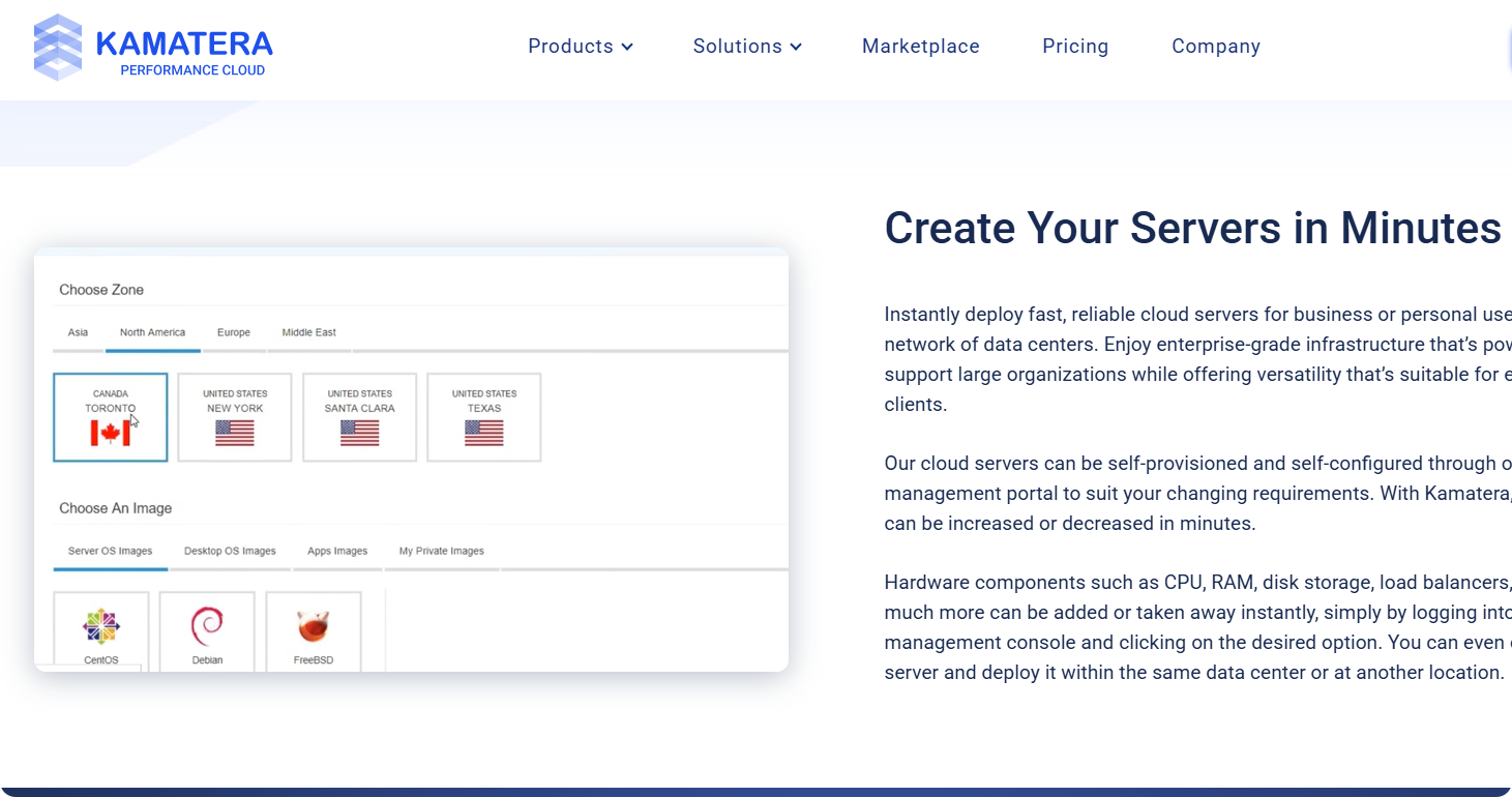 雲服務商：Kamatera