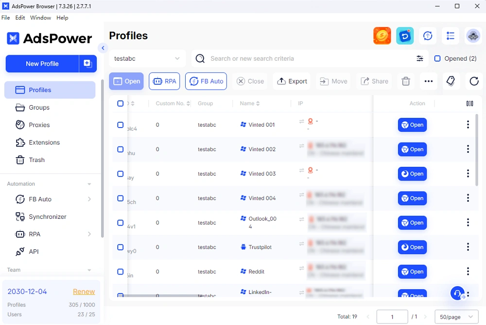 Multiple Accounts on AdsPower