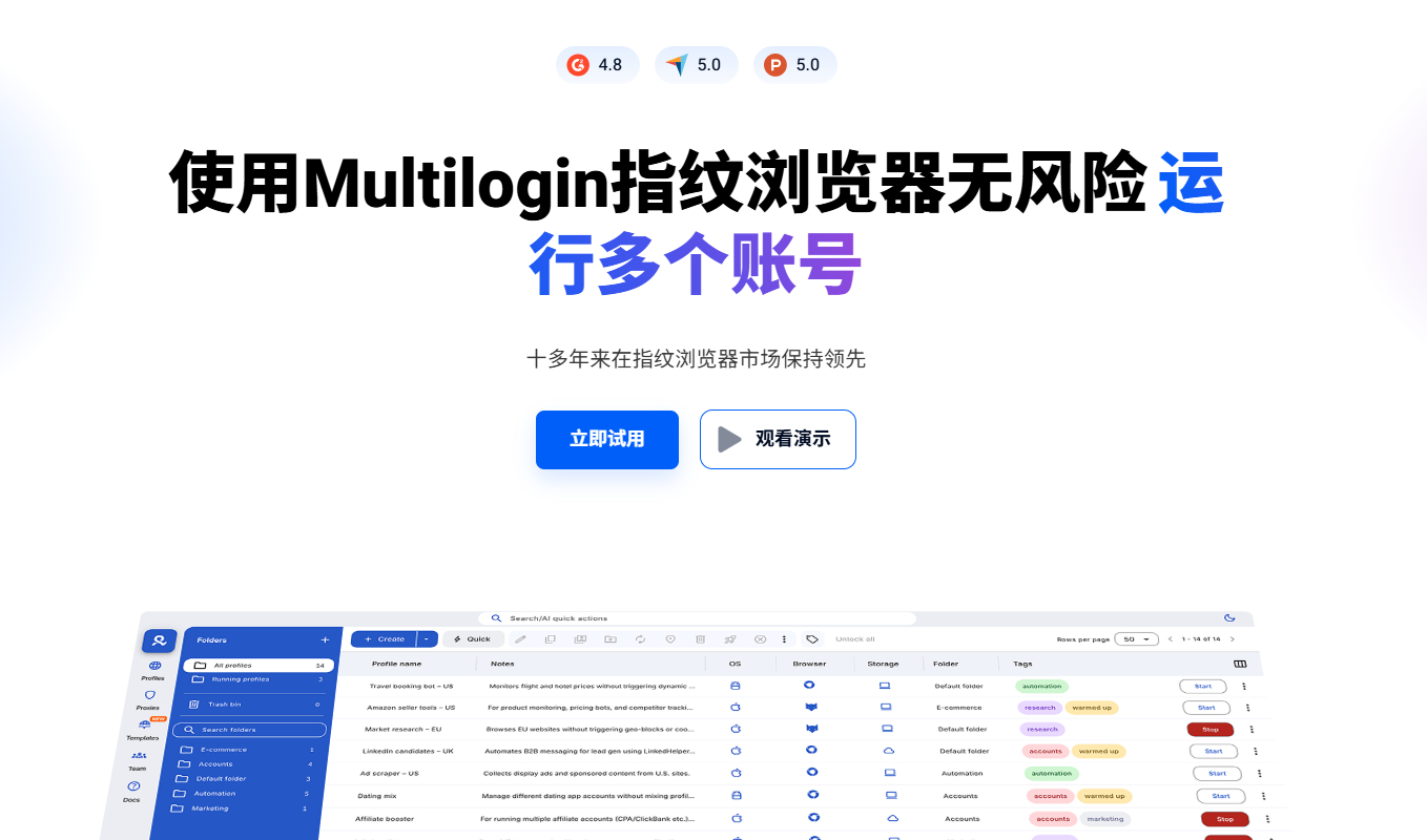 Multilogin指纹浏览器