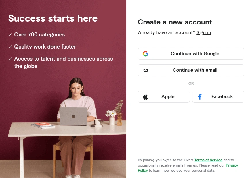 Create a Fiverr Account?