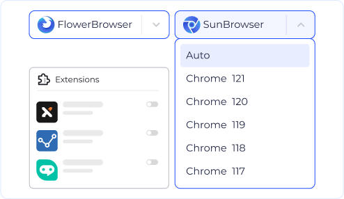 เบราว์เซอร์ Chrome / Firefox Stealth