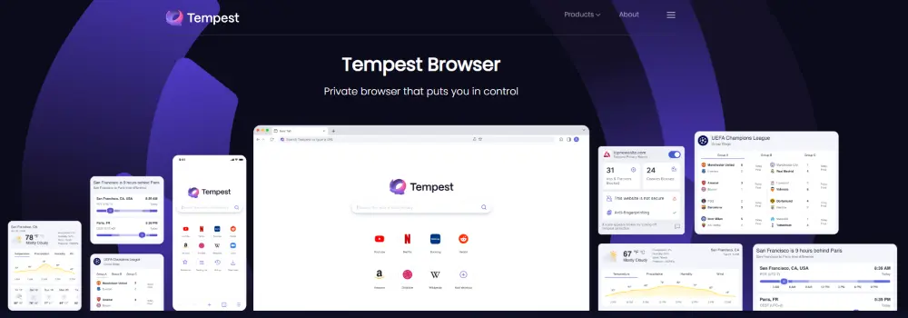 Tempest Browser – Privacy-Focused and Data Secure