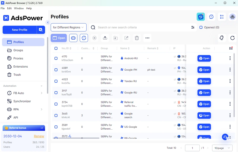 SEO Profiles