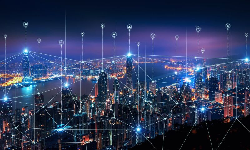 Image of residential IP addresses in a city