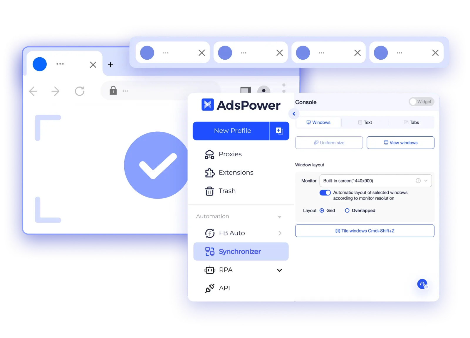 AdsPower Multi-Window Synchronizer
